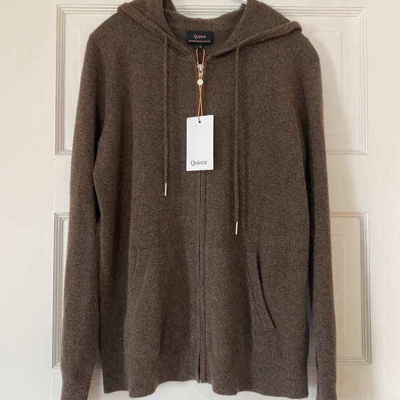 NWT Mongolian Cashmere Full-Zip Hoodie - Picture 5 of 5